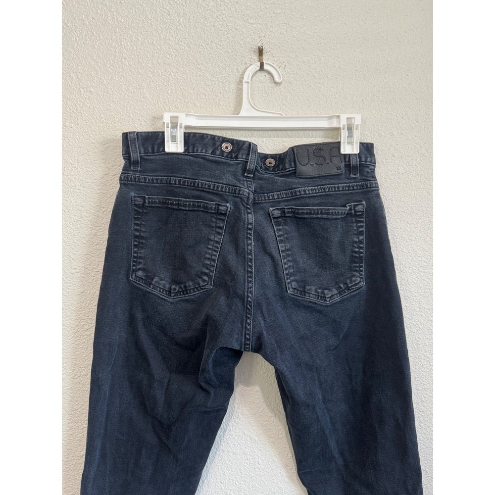 John Varvatos Jeans Mens 34 Black Slim Straight Fit Denim Pants Western - Picture 10 of 12